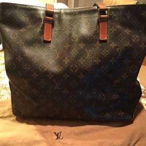 Authentic Louis Vuitton large Cabas Mezzo Tote
